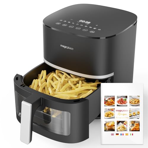 magicplux Heißluftfritteuse 5,5L XXL, 1500W Airfryer mit 13...