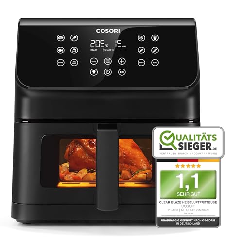 COSORI Heißluftfritteuse XXL 6,2L Airfryer mit aktualisierter Rapid...